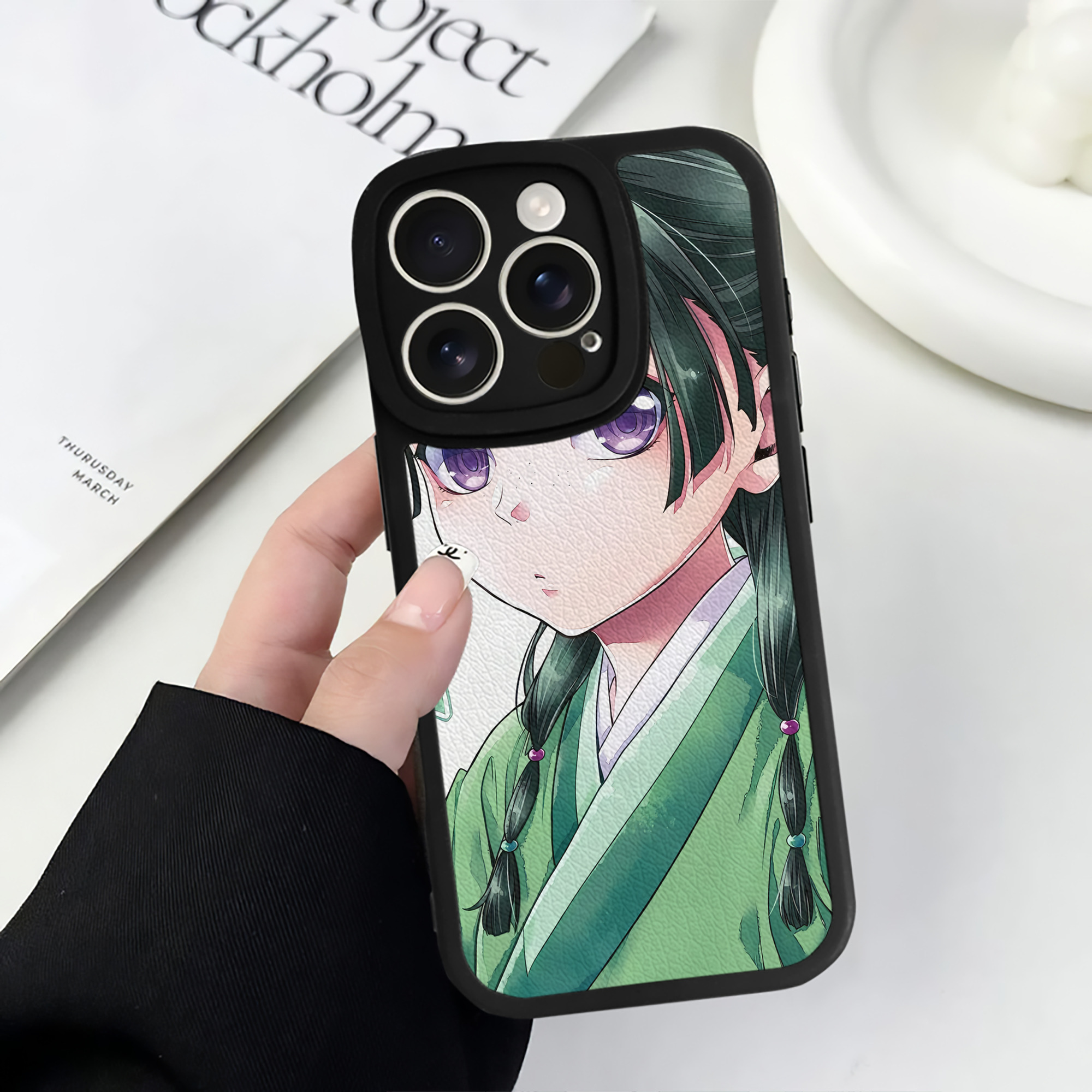 薬屋のひとりごと The Apothecary Diaries 【iPhone 16シリーズ対応】シリコンスマホケース（レザー調） 材質：シリコン